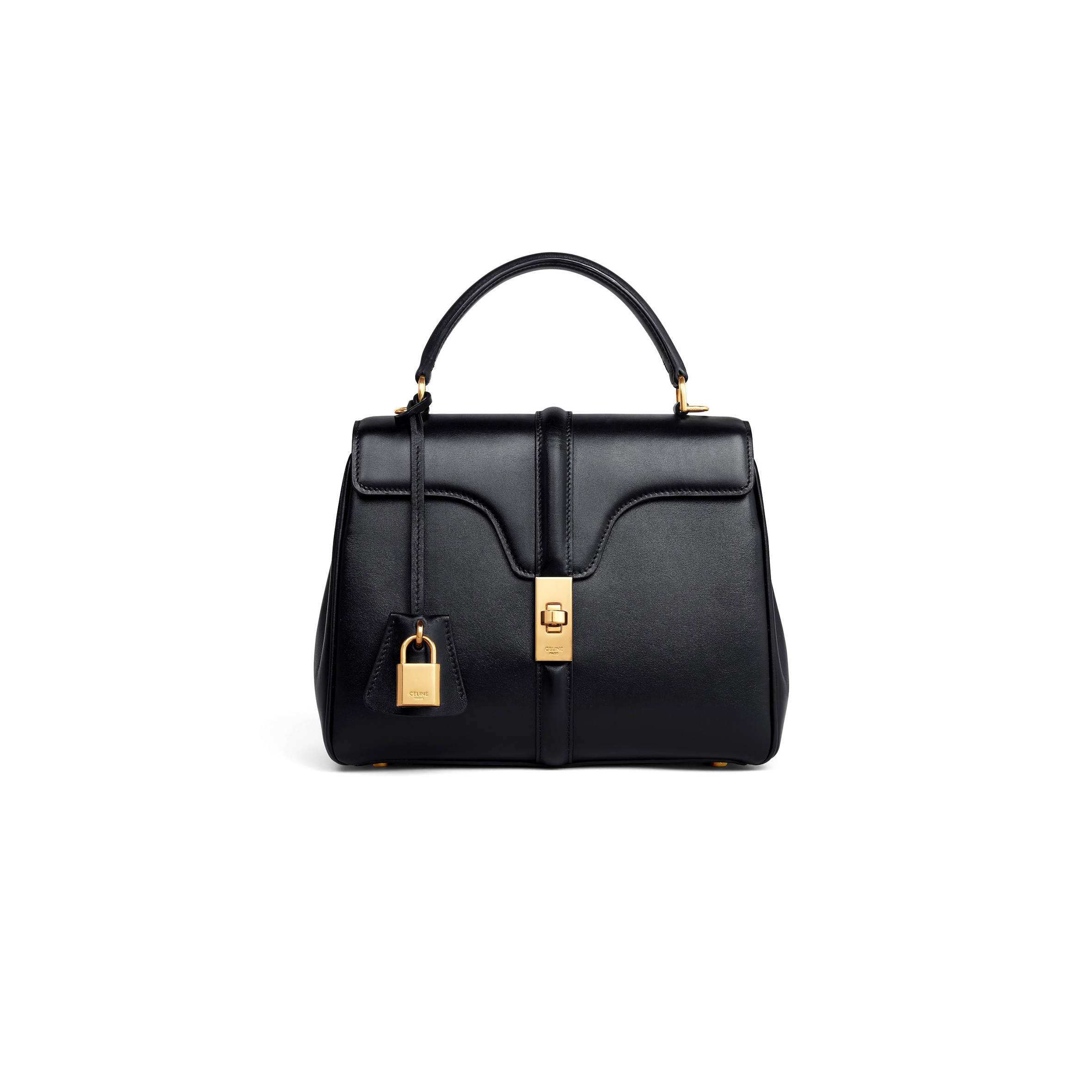 CELINE SMALL 16 BAG IN SATINATED CALFSKIN 188003BEY.38NO (23*19*10.5cm)